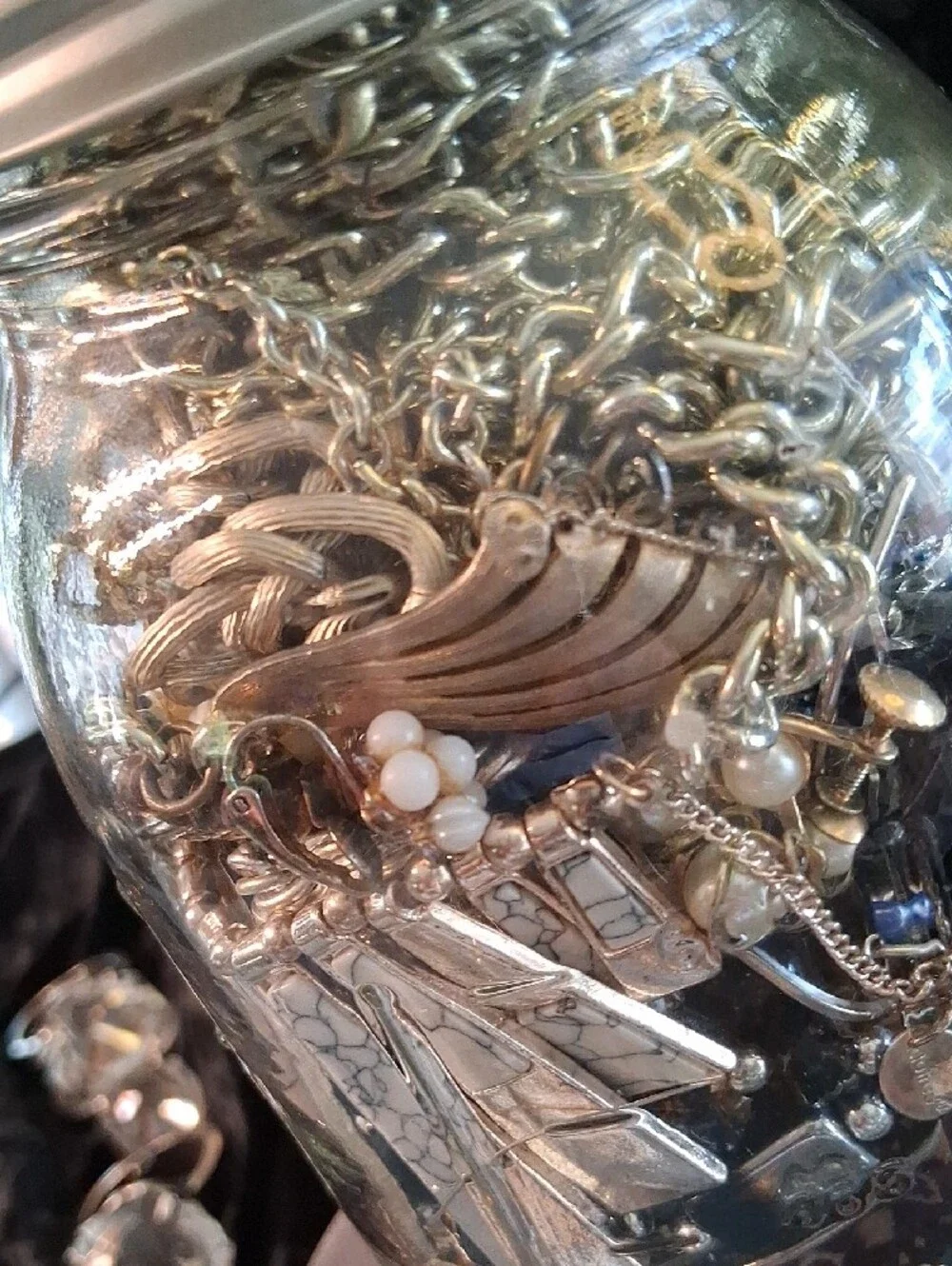 Vintage To Modern Jewelry Jar of Mixed Jewelry Accents - Silver & Gold 5lbs.